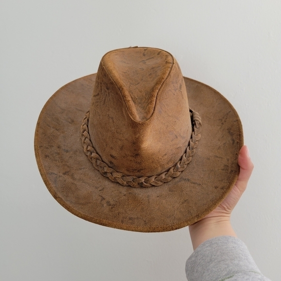 Hershel Hat Co Brown Leather Hat - Picture 8 of 9